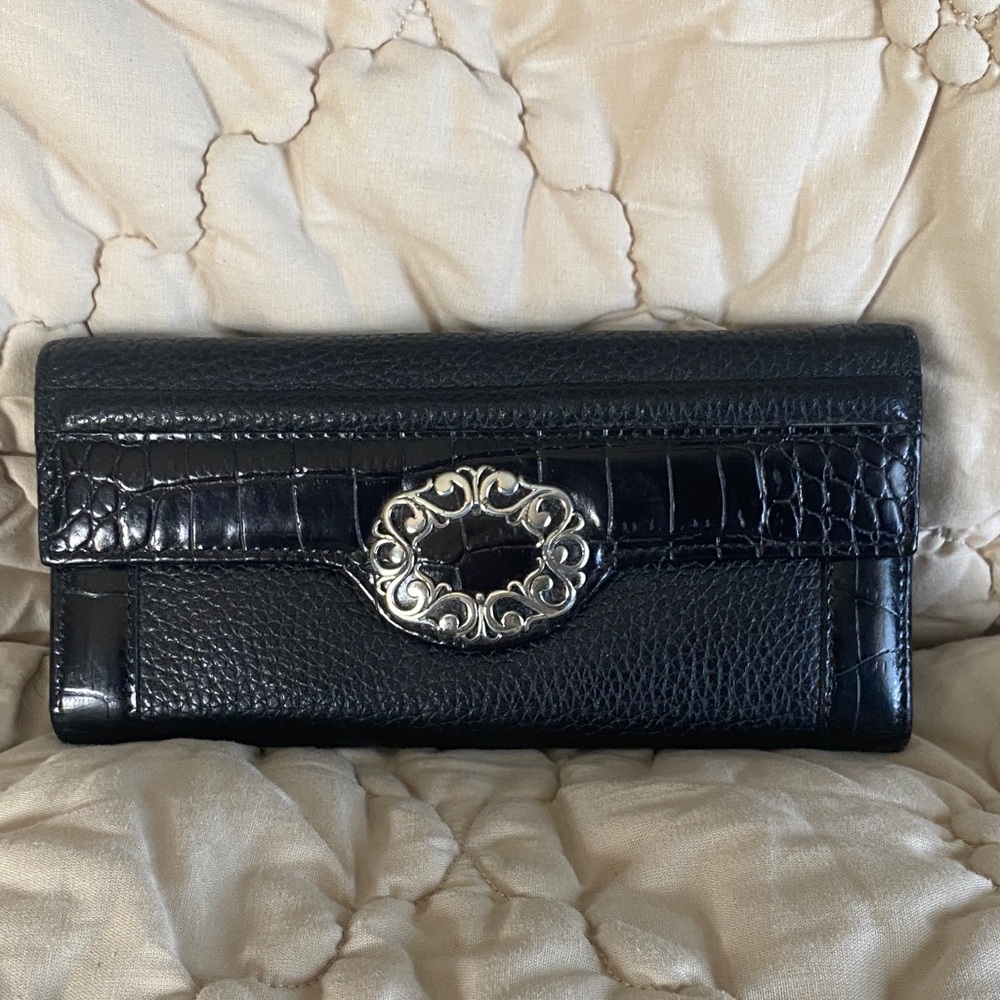 Black Leather Women's wallet
